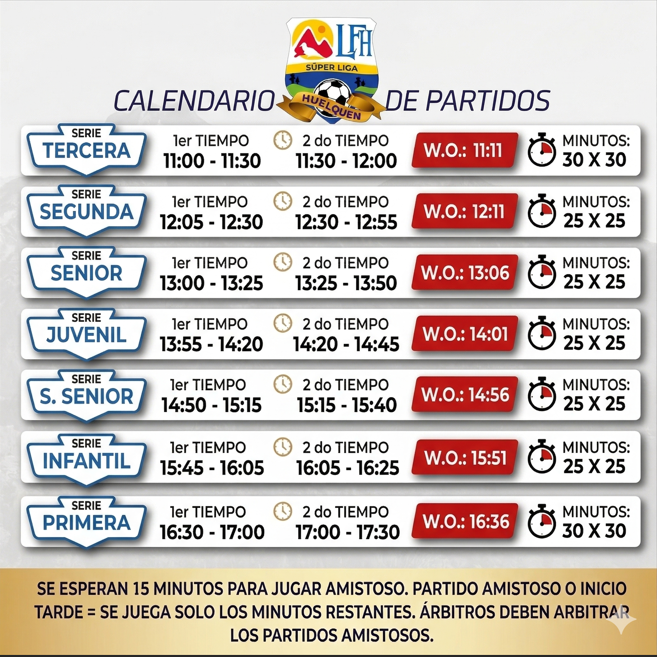 Horarios de Partidos